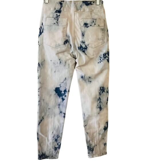 Veronica Beard Khaille Tie Dye High Rise Straight Leg Crop Jeans Size 25 NWT - Picture 3 of 14